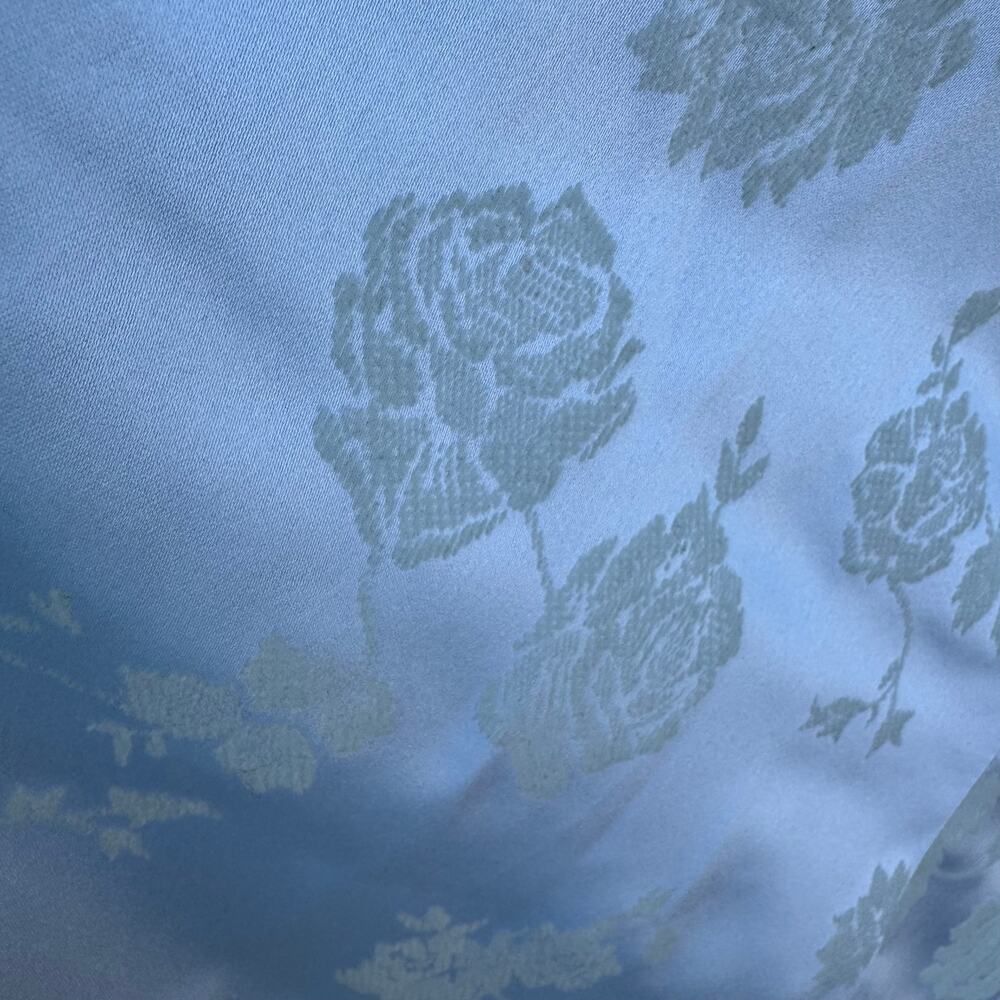 Vintage Betsy & Adam Blue Floral Brocade Gown 4 Prom - Picture 7 of 8